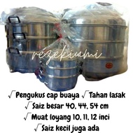 periuk kukus periuk kukus stainless steel Muat loyang 10 dan 12 inci️🔥PERIUK KUKUS CAP BUAYA SAIZ BE