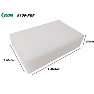 PE Foam (PolyEthylene) 1 Meter (L ) x 1 Meter  (W ) ( 50mm ) ( 25mm )( 12mm )