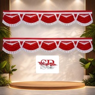 9 METER OFFICE BACKROUND DECORATION FLAG 10 WAVES