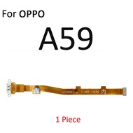 แท่นชาร์จชาร์จ USB บอร์ดพอร์ตพร้อมไมโครโฟนสายเคเบิ้ลยืดหยุ่นสำหรับ OPPO A54 A54s A55 A55s A56 A57 A57s A58 A58x A59 4G 5G 2022ชิ้นส่วนอะไหล่ทดแทน