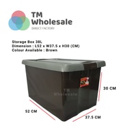 Storage Box With 4 Rollers 38L / Bekas Simpanan Dengan 4 Roda 38L