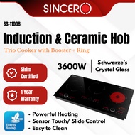 SINCERO 3600W Induction and Ceramic Cooker SS-1100B