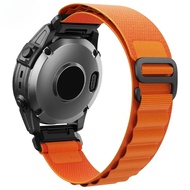 22 26MM Nylon Strap Replacement Watchband sport Bracelet compatible for Garmin Fenix 6/6X Pro/5X/5X Plus Fenix 5/6/7/Descent MK1/2