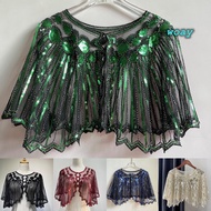 WOAY Flapper Shawl Fashion 1920s Wedding Party Shawl