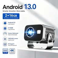 A10  Portable 4K Projector Android 13 1080P Full HD 2.4G/5G WiFi Bluetooth 5.2 Smart Home Theater Pr