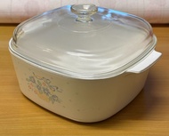 CorningWare 3公升美國雙耳康寧煲連玻璃蓋