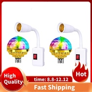 Disco Light for Christmas Colorful Rotating Disco Light with Sockets E27 Rotating Disco Light Plug i