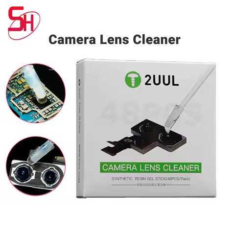 2UUL CL21 Camera Lens Cleaner Synthetic Resin Gel Stick Type 48PCS/Pack for Mobile Phone Camera Lens