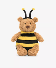 Jellycat - 大蜜蜂 嗡嗡嗡 着住蜜蜂衫嘅熊仔 可除衫(平行進口)