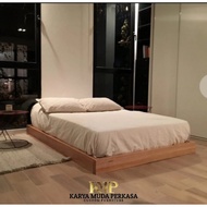 Tempat tidur modern lesehan dipan minimalis kayu jati