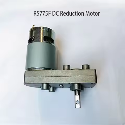 7-type 775 DC gear motor 12V 24V RS775 metal gears D shaft motor