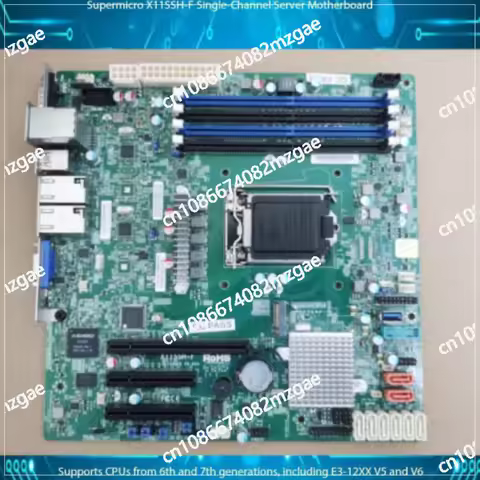 Ultramicro X11SSH-F LGA1151 server motherboard is suitable for IPMI NAS workstation and compatible w