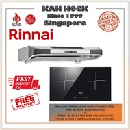 RINNAI RH-90ER SLIMLINE HOOD STAINLESS STEEL+ RINNAI RB-7012H-CB 2 ZONE INDUCTION HOB BUNDLE