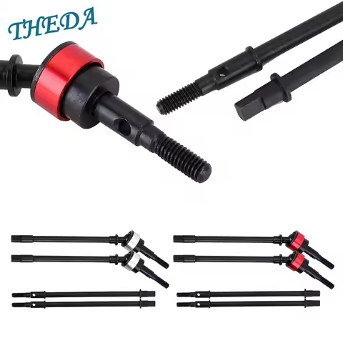 Metals CVD Hard Steel Front & Rear Axle Drive Shaft Dogbone for 1/10 RC Crawler Axial SCX10 Upgrade 