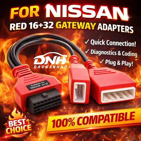 16+32 Gateway OBD2 Adapter Cable for Nissan Bypass SGW No Password Required Compatible with Autel IM