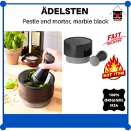 Ikea ADELSTEN Pestle and mortar, marble black I Antan and Direct, black marble