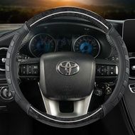 Vỏ bọc vô lăng ô tô hạt gỗ gụ cho Toyota Fortuner 2016-2019 2021 2022 Hilux 2015-2019 2020 2022 phụ