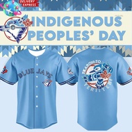 2024 Mens Toronto Blue Jays Indigenous Peoples Day Short Sleeve Shirt Jersey Youth Breathable Baseba