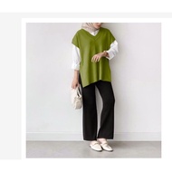 SUETERKU MITA VEST KNIT / ANDIN VEST KNIT / PREMIUM KNIT VEST / OVERSIZE