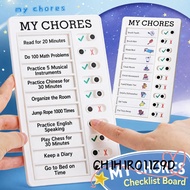 CHIHIRO11Z9D Chore Chart, Plastic Erasable To Do List Board, Durable Sliding Type Reusable My Chores