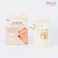 Túi trữ sữa mẹ Molli 150ml 200ml 250ml (Hộp 30 túi)