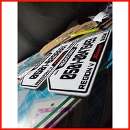 3mm Acrylic COLORED MC Plates 3.9''x8.6''/4''x9''/4''x8''/4.25''x9'' motorcycle