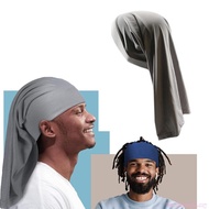 Bang Breathable Skull Hat with Braid Moisture Wicking Durag for Outdoor Activity Adjustable Head Wra