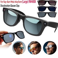 For Ray-Ban Meta Wayfarer RW4008 (Large) Glasses Clip Polarized Sunglasses lenses Anti-Glare UV Prot