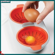  Double-layer Microwave Mini Egg Poacher Steamer Breakfast Cooker Boiler Cup