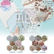 8 Pcs DIY 3D House Stickers Creative Sticker Scenes Decorative 3D Miniature Scene Stickers Versatile