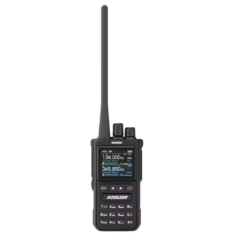 HX-8100 Walkie Talkie 7W UHF/VHF 4-Band One-Key Pairing Channel Scan VOX Color Display Large-Capacit