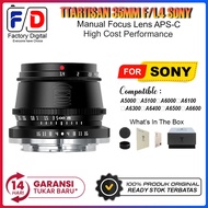 35mm f1.4 Manual Focus Lens For Sony A5000 A6000 A6400 Tactics Lens