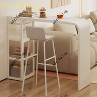 Simple Balcony Table Rock Board Bar Table High Legged Bar Counter Strip Narrow Table Mini Leisure Ba