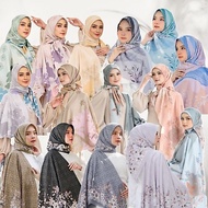 ANEKA Jilbab voal motif calla lasercut motif bella square pattern square motif florance printed hija