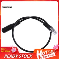  30cm 35mm Smartphone Headset to RJ9 Plug Converter Adapter Cable for Telephone