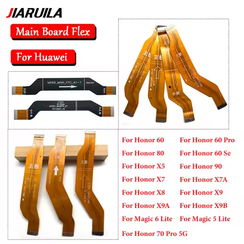 For Huawei Honor 60 70 Pro 80 90 X7 X7A X8 X8A X8B X9 X9A X9B Magic 5 6 Lite Motherboard FPC Main Bo