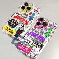 (FC03) Transparent Case clear case MotiF Band Metal for Oppo A15 A16 EK A17 K A18 A3S A39 A31 A38 A3