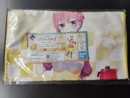 BANDAI - 一番賞F賞 五等分的花嫁 五等分新娘 Together with you 中野一花超細纖維毛巾 長毛巾 週邊配飾 [平行進口]
