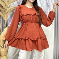 BRIEE FASHION - LEVIORA BLOUSE / BLOUSE RUFFLE WANTA -PN