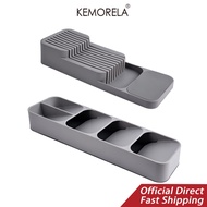 KEMORELA Cutlery storage tray Kitchen Drawer Organizer Knives Block & Cutlery Organizer Set Cutlery 