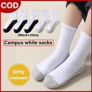 student mid-low basketball sock Campus White Socks Dirty Resistant Breathable socks for women basket