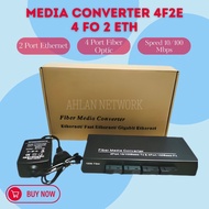 MEDIA CONVERTER 4F2E 4 FO 2 ETH AABB 10 100Mbps