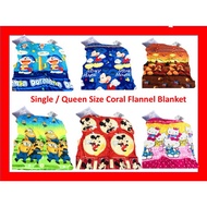 Gift/150cm x 200cm Coral Flannel Blanket/Selimut Kanak Kanak/Selimut Single/Selimut Murah/Selimut Bu