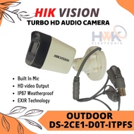 Hikvision 1080P DS-2CE16D0T-ITPFS Camera/Audio Microphone Build in/SOUND/ORIGINAL