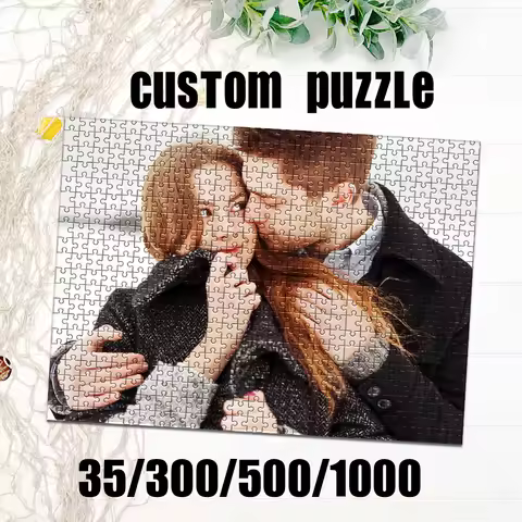 Personalized Custom Photo Jigsaw Puzzle Custom A Touching Moment For Couples Perfect Gift