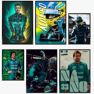 1PC F1 Racing Driver Fernando Alonso Poster Paper Print Home Living Room Bedroom Entrance Bar Cafe A
