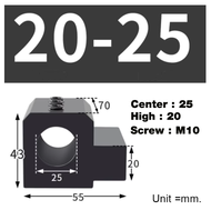 Boring Bar Tool Holder size 25mm. SHBA-20-25 ใช้สำหรับงานเจาะ คว้านบนเครื่องกลึง เครื่องกลึงCNC Tool Block CNC Lathe ราคาต่อ 1ชิ้น
