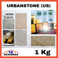 ARTURO Cat Tembok Dinding Teksture 1 Kg Tipe Urban Stone (US) Flakes Multicolor Terbaik Type Tekstur