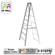 MCPRO Aluminium Single Sided Ladder 9 Steps Tangga