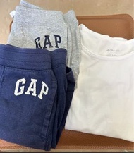 GAP 短褲 2條  5歲 + 1件 uniqlo Airism 白色衫  110碼 兒童衫
